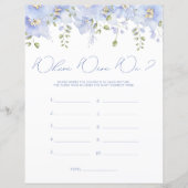 ブルーフローラどこ我々ブライダルシャワーゲーム (正面)