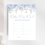 ブルーフローラどこ我々ブライダルシャワーゲーム