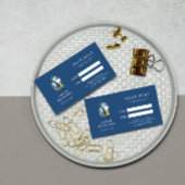 ブルーフローラはさみ美容師アポイントメント 予約カード