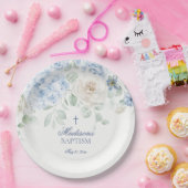 ブルーフローラアジサイ植物学開花バプテスマ ペーパープレート (パーティー)