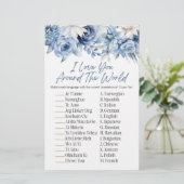 ブルーフローラアラウンドザワールドブライダルシャワー 便箋 (スタンド正面)