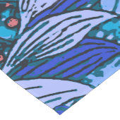 ブルーフローラアンティークボーモダンホ ショートテーブルランナー (コーナー)