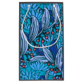 ブルーフローラアンティークボーモダンホ スモールペーパーバッグ (裏面)