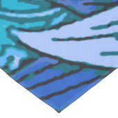 ブルーフローラアンティークボーモダンホ テーブルクロス (アングル)