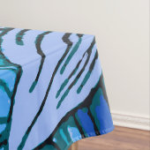 ブルーフローラアンティークボーモダンホ テーブルクロス (インサイチュ)