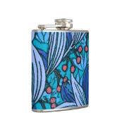 ブルーフローラアンティークボーモダンホ フラスク (右)