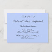 ブルーフローラアンティークボーモダンホ 招待状 (裏面)