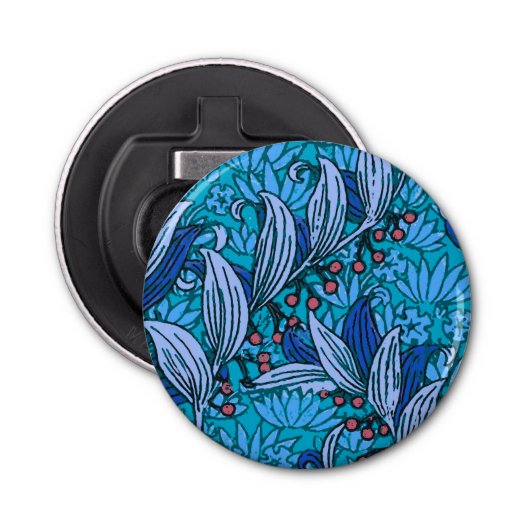 ブルーフローラアンティークボーモダンホ 栓抜き (正面)