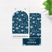 ブルーフローラアーチイヤリングジュエリー表示カード (デスク)