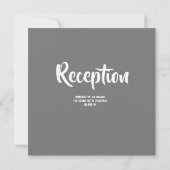 ブルーフローラアーチインドインスパイア – ウェディング招待 招待状 (裏面)