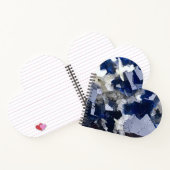 ブルーフローライトクリスタルノートハートバレンタイン ノートブック (内部)