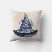 ブルーフローラウィッチハット&パステルクラウドハロウィーン クッション (裏面)