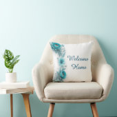 ブルーフローラウェルカムホームウェルカムホーム装飾 クッション (椅子)