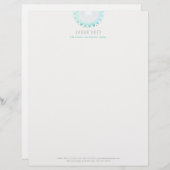 ブルーフローラウェルネス&ホリスティック健康 レターヘッド (正面/裏面)