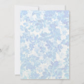 ブルーフローラエレガンス結婚式招待状 招待状 (裏面)