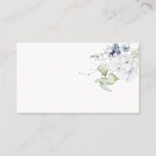 ブルーフローラエレガントなウェディングウェブサイト/詳細ズエンクロ エンクロージャーカード