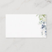 ブルーフローラエレガントなウェディングサイト/詳細 エンクロージャーカード (裏面)