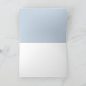 ブルーフローラカボチャ秋ベビシャワーサンキュー カード (内部)