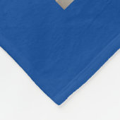 ブルーフローラガーデンスロー フリースブランケット (角)