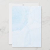 ブルーフローラガーデンブライダルシャワー招待 招待状 (裏面)