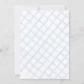 ブルーフローラガーデンホースボーイ誕生日 招待状 (裏面)