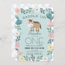 ブルーフローラガーデンホースボーイ1st誕生日