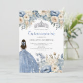 ブルーフローラキンセアニラ招待状 招待状 (スタンド正面)