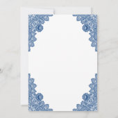 ブルーフローラキンセアニラ15th誕生日招待状 招待状 (裏面)