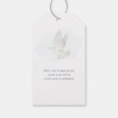 ブルーフローラクロスバプテスマ ギフトタグ (裏面)