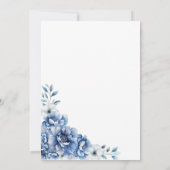 ブルーフローラサプライズ70thバースデーパーティー 招待状 (裏面)