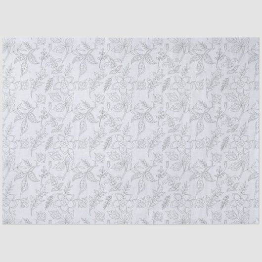 ブルーフローラシリーズデザイン12 薄葉紙 (正面)