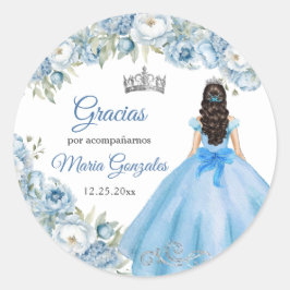 ブルーフローラシルバークラウン15アイノスギフト ラウンドシール