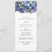 ブルーフローラジャックアンドジルウェディングシャワー 招待状 (正面)