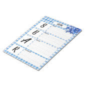 ブルーフローラジンガム_ SBAR Temp ノートパッド (アングル)