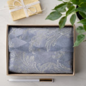 ブルーフローラスカルシリーズデザイン10 薄葉紙 (ギフト)