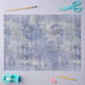 ブルーフローラスカルシリーズデザイン10 薄葉紙 (クラフト)