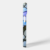 ブルーフローラステンドグラスサンアート庭園愛好家 Case-Mate iPhoneケース (裏面 / 右)