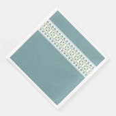 ブルーフローラストライププリント (コーナー)