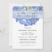 ブルーフローラセレモニーリハーサルディナー招待状 招待状 (正面)