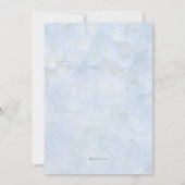 ブルーフローラセレモニーリハーサルディナー招待状 招待状 (裏面)