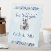 ブルーフローラゼブラ誕生日 台座サイン (インサイチュ)