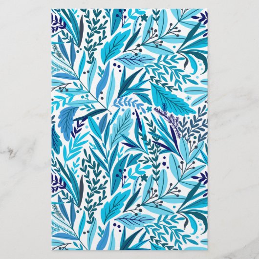 ブルーフローラソープラップ紙シート (正面)