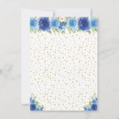 ブルーフローラダークスキンプリンセスSweet sixteen サンキューカード (裏面)