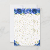 ブルーフローラダークスキンプリンセスSweet sixteen 出欠カード (裏面)