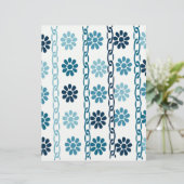 ブルーフローラチェーンスクラップブック紙 (スタンド正面)