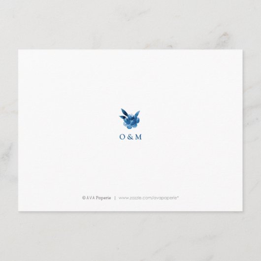 ブルーフローラチノ結婚イスリーの宿泊施設 エンクロージャーカード (裏面)