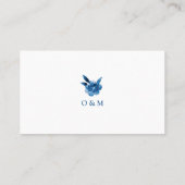 ブルーフローラチノ結婚イスリー座席表 プレイスカード (裏面)