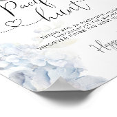 ブルーフローラティーパーティーおしゃぶり狩りゲームポスター ポスター (角)