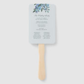 ブルーフローラデルフィニウムブーケ ハンドファン (裏面)