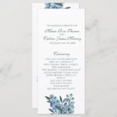 ブルーフローラデルフィニウムブーケ プログラム (正面/裏面)